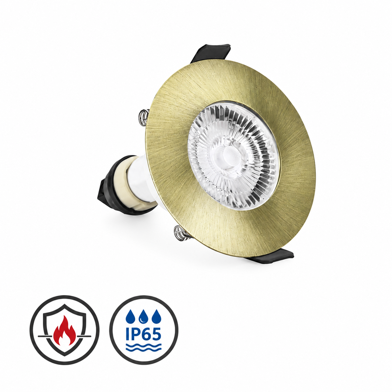 Lyora Brandwerende inbouwspotEvoFire IP65 goud - ILDLFR70D045